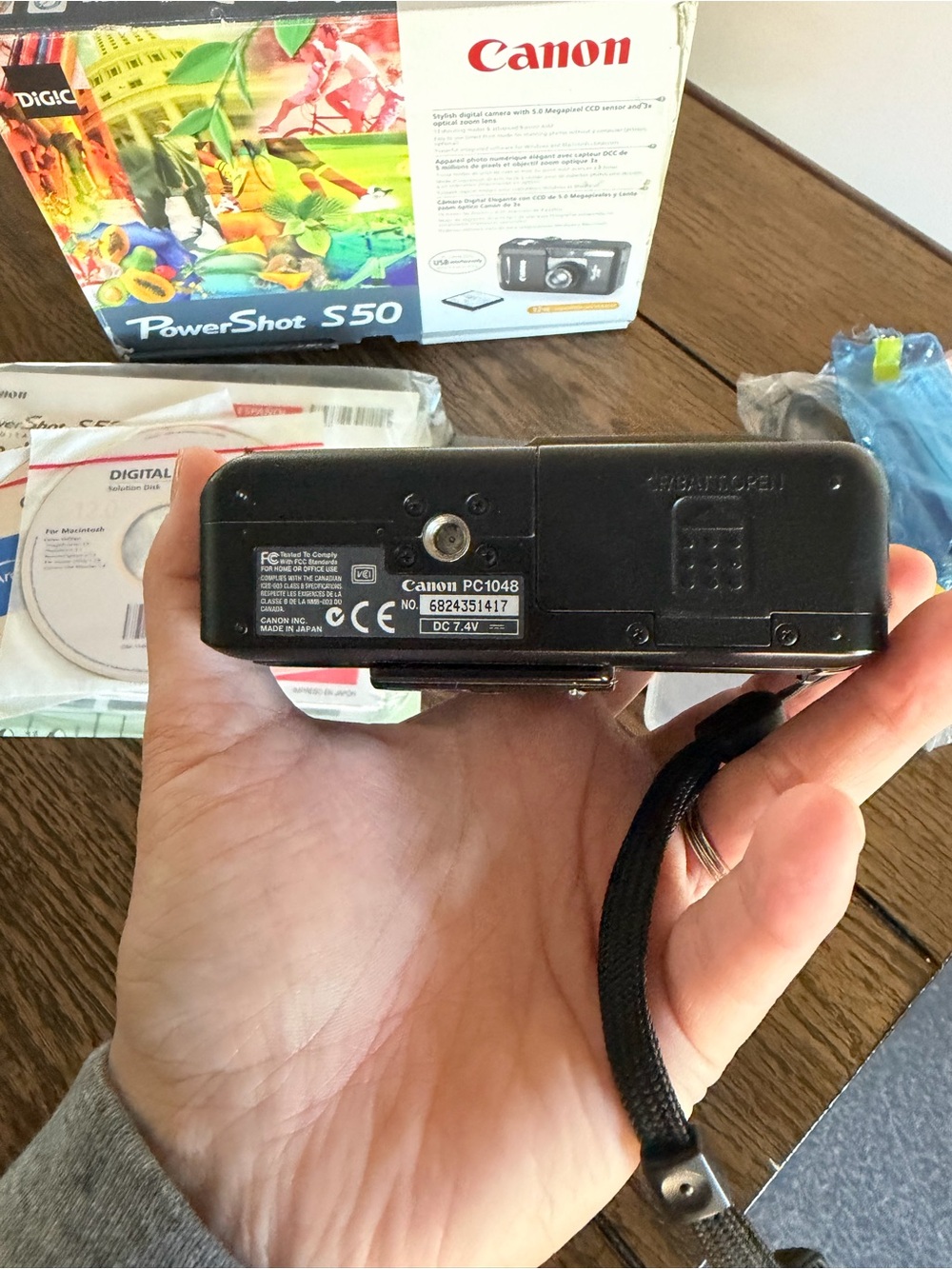 Canon Powershot S50 Digital Camera In Box With Charger Manual Battery - Picture 11 of 14